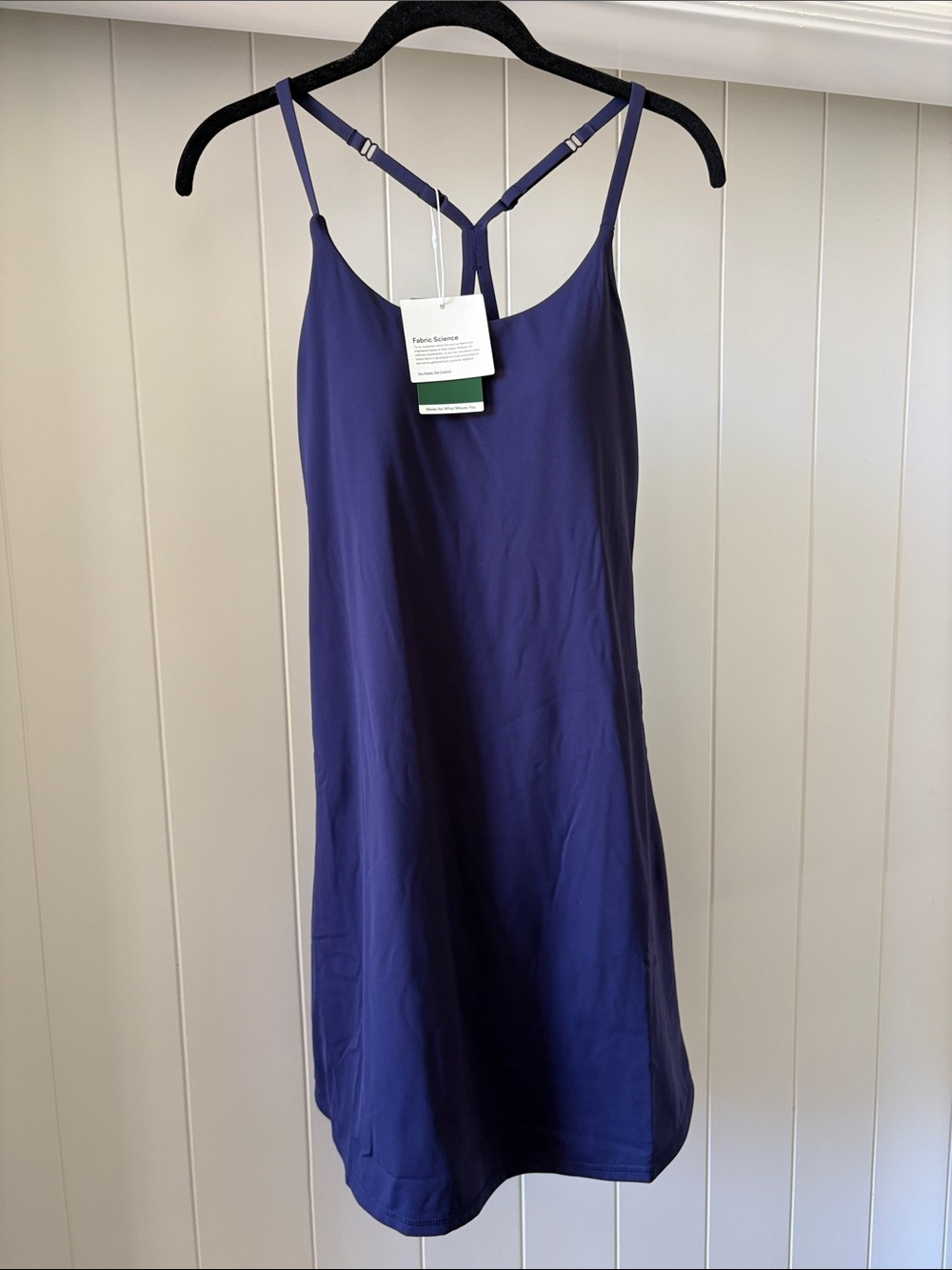 Halara Women's Ayhletic Navy Blue Dress with T-Back Straps NEW with tags